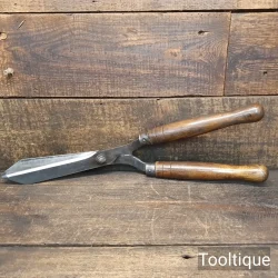 Vintage Gardeners Shears Beechwood Handles - Fully Refurbished