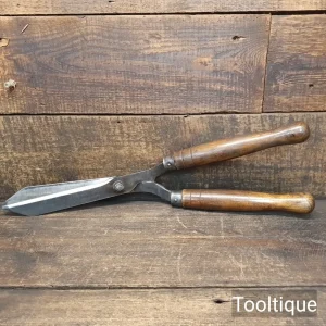Vintage Gardeners Shears Beechwood Handles - Fully Refurbished
