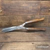 Vintage Gardeners Shears Beechwood Handles - Fully Refurbished