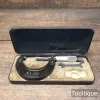 Vintage Boxed 1-2” Moore & Wright England No: 966 Micrometer - Good Condition