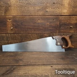 Vintage 22” Elsworth Sheffield 9 TPI Cross Cut Saw - Fully Refurbished