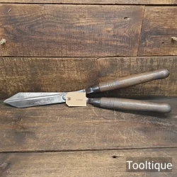 Vintage Gardeners English High Carbon Steel Shears - Fully Refurbished