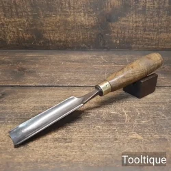 Vintage 1 1/8” Carpenters English Cast Steel Gouge Chisel - Refurbished