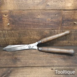 Vintage Gardeners High Carbon Cast Steel Hedging Shears - Fully Refurbished