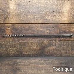Vintage Timber Framing 9/16” Scotch Barrel Pattern Auger Bit - Sharpened