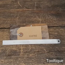 Vintage Rabone No: 64FR Slim 6” Imperial & Metric Rustless Chrome Steel Ruler