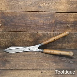 Vintage Sheffield High Carbon Steel Gardening Shears - Fully Refurbished