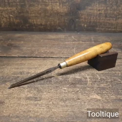 Vintage 1/8” I. Sorby Firmer Chisel Boxwood Handle - Refurbished