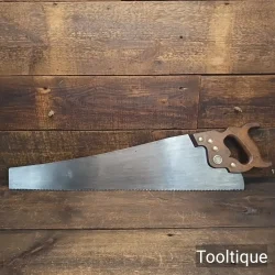 Vintage 26” Tyzack Nonpariel Rip Hand Saw 6 TPI - Refurbished Sharpened