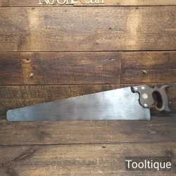 Antique c1920’s Warranted Superior 26” Rip Saw 8 TPI - Refurbished Sharpened