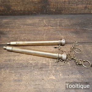 2 No: Vintage British Brass Water Levels - Refurbished & Good Condition 2 No: Vintage British Brass Water Levels - Refurbished & Good Condition