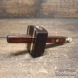 Vintage Carpenters Rosewood & Brass Mortice Gauge - Refurbished