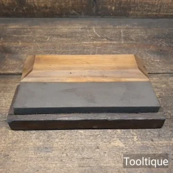 Vintage 8”x 2” Medium Grit Carborundum Oil Stone in Box - Lapped Flat