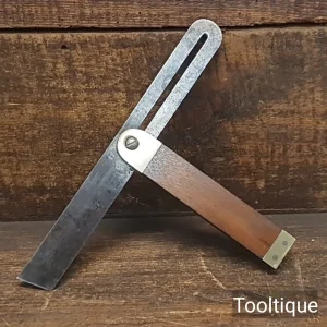 Vintage Carpenters 9” Mahogany & Brass Sliding Bevel - Refurbished Vintage Carpenters 9” Mahogany & Brass Sliding Bevel - Refurbished