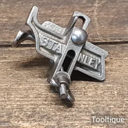 Vintage Stanley USA No. 49 Nickel Plated Adjustable Brace Bit Gauge - Good Condition