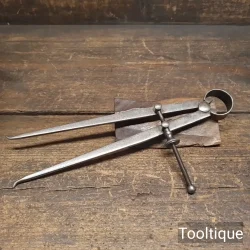 Vintage 9” Moore & Wright Internal Spring Steel Callipers - Good Condition