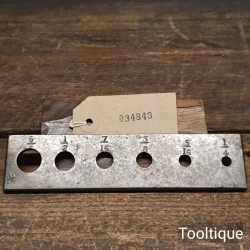 Vintage Imperial Dowelling Steel Plate in Good Condition