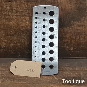 Vintage Morse Twist Drill Mch Co. USA Imperial Wire Gauge - Good Condition Vintage Morse Twist Drill Mch Co. USA Imperial Wire Gauge - Good Condition