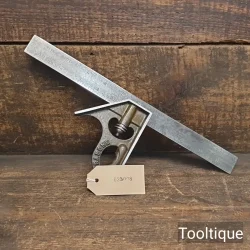 Vintage 12” J. Rabone & Sons No: 1902 Adjustable Cast Steel Imperial Set Square - Refurbished
