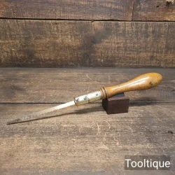 Antique Boxwood & Brass Carpenters Padsaw - Refurbished Ready To Use