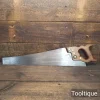 Vintage 24” Thomas Turner Sheffield Carpenters 6 Tpi Rip Saw - Sharpened & Refurbished