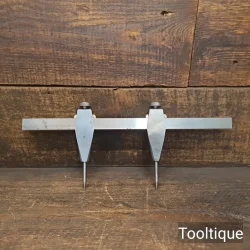 Crisp Vintage Precision Engineered Steel Trammel Points - Very Good Condition