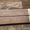Antique J. Rabone 4-Fold Boxwood & Brass Rule - Good Condition