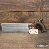 Vintage 10” Francis Woods Sheffield (c1910) Steel Back Dovetail Saw - Fully Refurbished