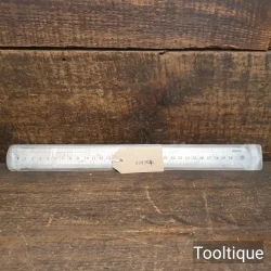 Vintage 300mm Hellerman No: 2056 Double Sided Metric Steel Ruler - Good Condition