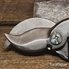 Vintage Gardeners Cast Steel Parrot Beak Secateurs - Refurbished & Sharpened