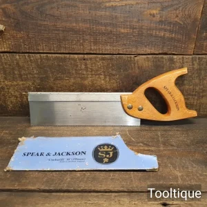 Crisp Vintage 10” Spear & Jackson Cockerill Steel Back Dovetail Saw 12 Tpi - Refurbished Crisp Vintage 10” Spear & Jackson Cockerill Steel Back Dovetail Saw 12 Tpi - Refurbished