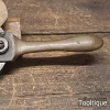 Rare Antique Brown Britain Brass Bodied Rotating Wheel Heavy Duty Saw Set- Good Condition