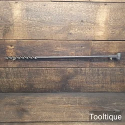 Vintage Timber Framing ¾” Scotch Barrel Pattern Auger Bit -Refurbished Ready To Use