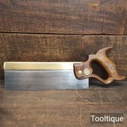 Vintage 1950’s Spear & Jackson 10” Brass Back Dovetail Saw 15 Tpi - Fully Refurbished