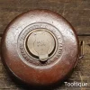 Vintage John Rabone Leather Bound 66ft Steel Tape Measure - Good Condition