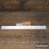 Crisp Vintage Rabone Chesterman No: 64R Rustless 12” Imperial & Metric Steel Ruler