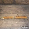 Antique Rabone No: 1113 Boxwood & Brass Bound Edged Imperial 4-fold Rule