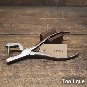 Vintage German Cast Steel Leatherworking Hole Punching Pliers - Good Condition Vintage German Cast Steel Leatherworking Hole Punching Pliers - Good Condition