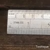 Vintage 12” ABC Rules & Measures WW2 Era Metric & Imperial Single Sided Steel Ruler.
