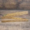 Vintage 3ft Rabone Boxwood & Brass 4-Fold Imperial Rule - Good Condition