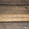 Vintage 3ft Rabone Boxwood & Brass 4-Fold Imperial Rule - Good Condition