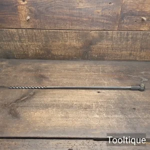 Vintage Timber Framing 3/8” Scotch Barrel Pattern Auger Bit - Refurbished