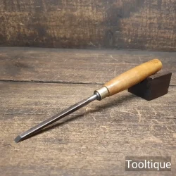 Vintage ¼” W. Marples Carpenters Firmer Chisel Boxwood Handle - Refurbished