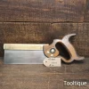 Vintage 8” W. Tyzack Turner No: 120 Brass Back Dovetail Saw - Sharpened Refurbished