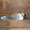 Scarce 16” Antique (c1900) W. Tyzack Turner Nonpariel Fine 16 Tpi Hand Saw - Sharpened