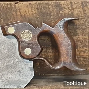 Scarce 16” Antique (c1900) W. Tyzack Turner Nonpariel Fine 16 Tpi Hand Saw - Sharpened