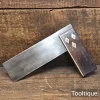 Vintage 6” Carpenters Rosewood & Brass Square - Refurbished Ready To Use