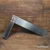 Antique 12” Carpenters Rosewood & Brass Square - Good/Fair Condition