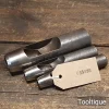 3 No: Vintage Priory Sheffield Leatherworking Hole Punches - Sharpened
