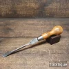 Vintage JS&S Governor Boxwood Handled 3/8” Flat Screwdriver - Refurbished